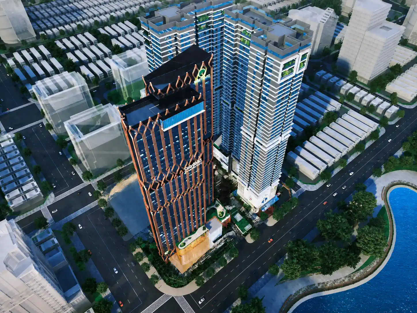 Phối cảnh tổng thể Northern Star và khoảng mở xung quanh
