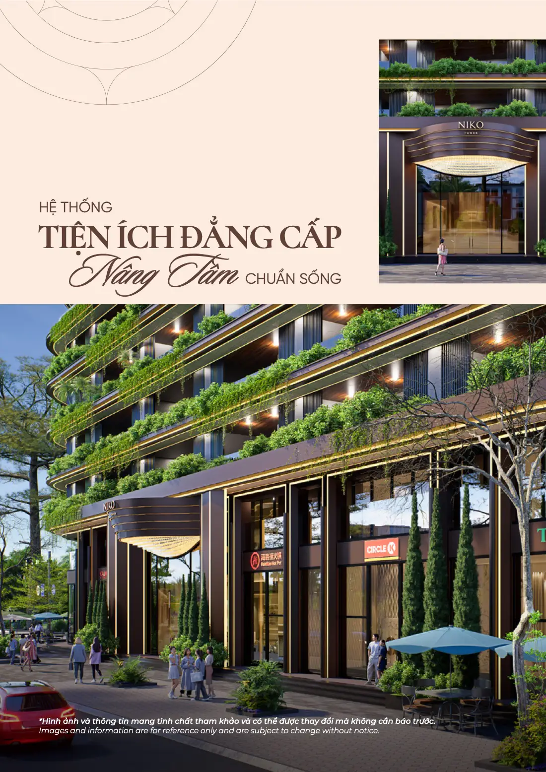Kiến trúc xanh và tiện ích khối đế NIKO Tower