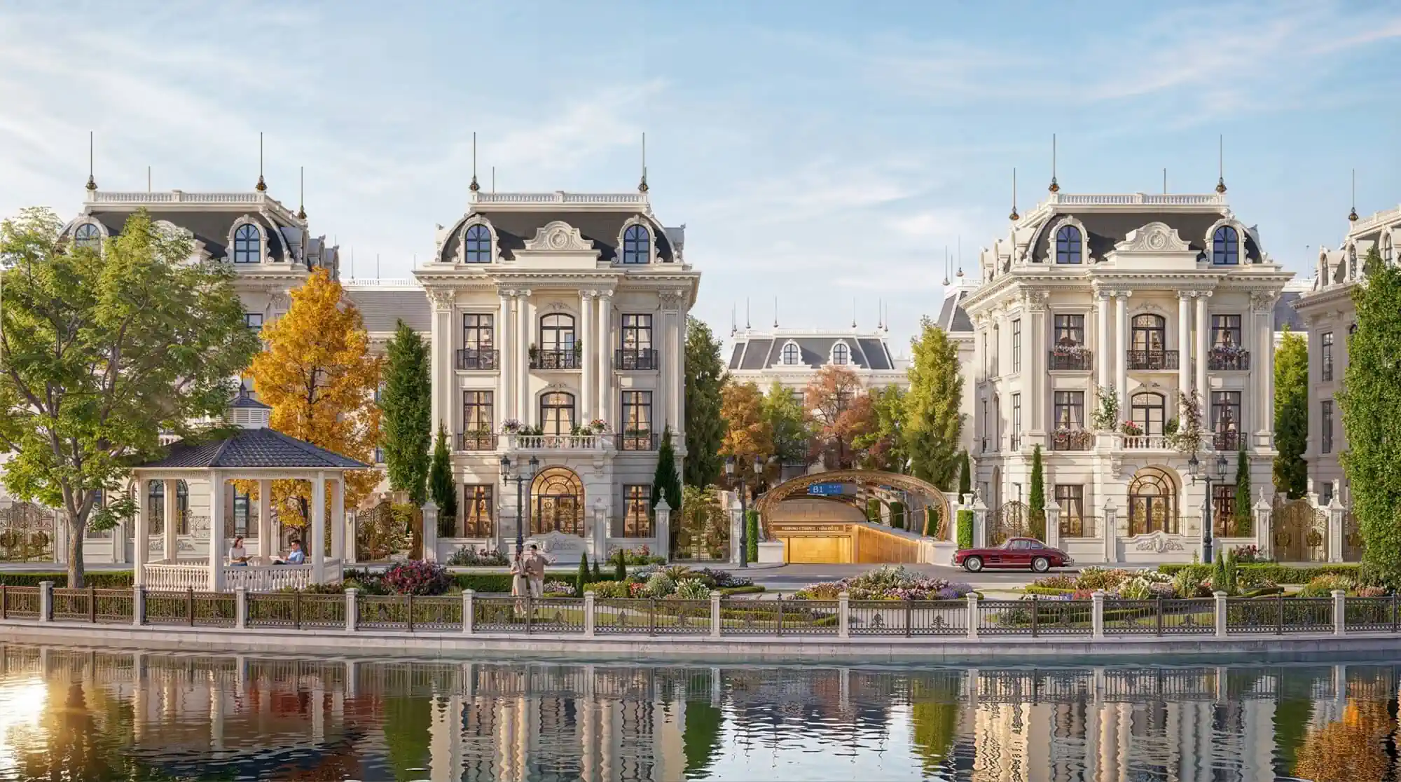 Phối cảnh biệt thự An Long Mansion InterCentral Đông Anh
